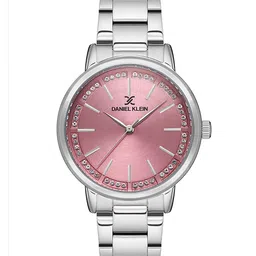 Daniel Klein Women Silver-Toned Dial & Silver Toned Stainless Steel Bracelet Style Straps Analogue Watch K 1 13048-6-picture-38