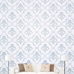 Aura White & Grey Self Adhesive 3D Printed Wall Sticker image 1