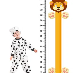 WENS Cute Lion Height Measurement Removable Wall Sticker image 1