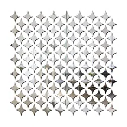 Wall1ders 100 Pcs Metallic Toned Star Mirror Wall Sticker image 1
