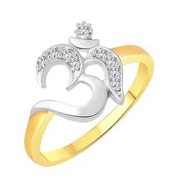 Vighnaharta Gold-Plated Cubic Zirconia Stone-Studded Finger Ring-picture-32