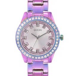 GUESS Women Embellished Dial & Stainless Steel Bracelet Style Straps Analogue Watch-picture-27