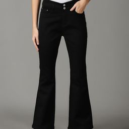 SHOWOFF Women Bootcut High-Rise Acid Wash Stretchable Jeans-picture-5