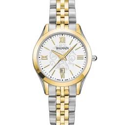 Balmain Women Brass Patterned Dial & Stainless Steel Bracelet Style Straps Analogue Watch B41123112-picture-54
