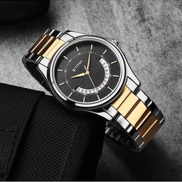 Titan Men Black Dial & Multicoloured Stainless Steel Bracelet Style Straps Analogue Watch 1713BM02-picture-5