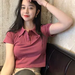 LULU & SKY Cropped Shirt Style Top-picture-38