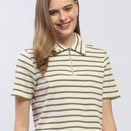 Madame Striped Shirt Style Top image 1