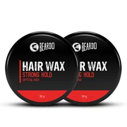 BEARDO Men Set Of 2 Crystal Wax Strong Hold Hair Wax With Aloe Vera & Bees Wax - 50g Each-picture-21