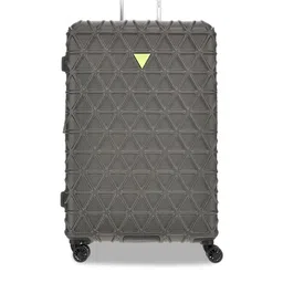 GUESS Textured Hard-Sided Medium Trolley Suitcase-image-59