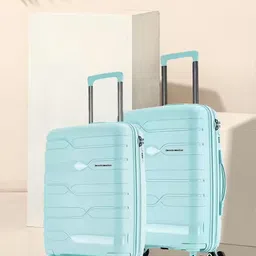 Nasher Miles Set of 2 Paris Textured Hard-Sided Cabin Trolley Suitcase-picture-27
