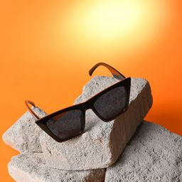 HAUTE SAUCE by Campus Sutra Unisex Black Lens & Black Butterfly Sunglasses with UV Protected Lens-picture-16