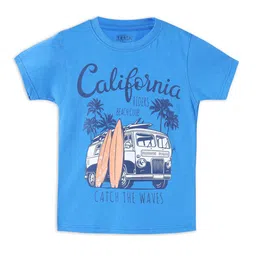 THETA Boys Blue Printed T-shirt-picture-21
