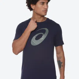 ASICS Seasonal Graphic Brand Logo Printed Round Neck Cotton T-Shirt-picture-21