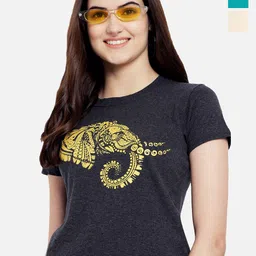 Fabflee Pack of 3 Printed Cotton T-shirts-picture-35