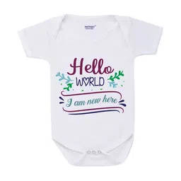 KNITROOT Infant Kids White Printed Bodysuit-picture-13