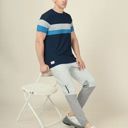 Technosport SS'24 Colourblocked Round Neck Short Sleeves MATPIQ Slim Fit T-shirt-picture-38