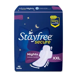 Stayfree Secure Nights Sanitary Napkins with Back Leak Guards - 40 Pads-picture-17