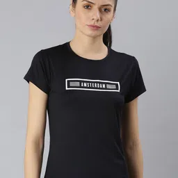 MKH Women Printed Round Neck Dri-FIT Gym T-shirt-picture-32