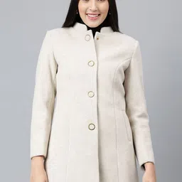Latin Quarters Women Geometric Fleece Lightweight Longline Tailored Jacket-image-99