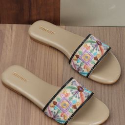 Anouk Embroidered Open Toe Flats-picture-37
