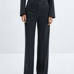 MANGO Women Pleated Formal Trousers-image-24