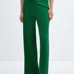 MANGO Women Plisse Trousers-image-26