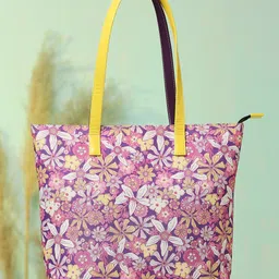 DressBerry Multicoloured Floral Printed Oversized Shopper Tote Bag with Quilted-picture-21