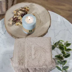 MASPAR Amor Beige 2 Pieces Pile Ultra-Soft 600 GSM Hand Towel Set-picture-10