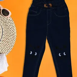 A-Okay Girls Slim Fit High-Rise Easy Wash Trousers-image-17