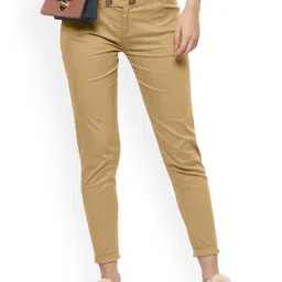 FLOREOS Women Comfort Skinny Fit Easy Wash Trousers-image-87