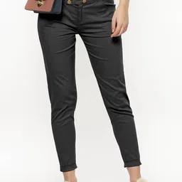 FLOREOS Women Comfort Skinny Fit Easy Wash Trousers-image-92