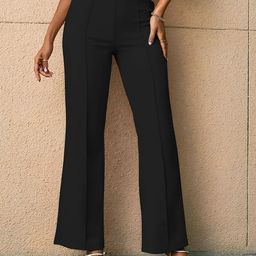 Popwings Relaxed Regular Fit Mid-Rise Parallel Easy Wash Trousers-picture-13