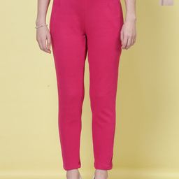 Clora Creation Women Pack Of 2 Woollen Relaxed Fit Trousers-picture-12