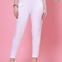 Clora Creation Women Pack Of 2 Woollen Smart Relaxed Fit Cigarette Trousers-picture-7