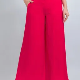 SUTI Women Loose Fit Cotton Parallel Trousers-picture-41