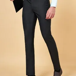Peregrine by Pantaloons Men Slim Fit Mid-Rise Formal Trousers-picture-29