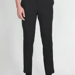 Arrow Men Mid Rise Dobby Autoflex Trousers-picture-27