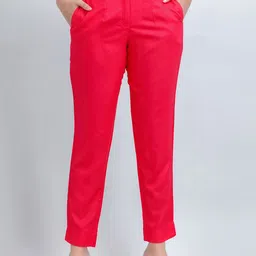 SUTI Women Mid-Rise Cropped Cotton Cigarette Trousers-image-59