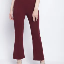 Wuxi Women Relaxed Straight Leg Fit Bootcut Trousers-image-15