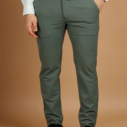 Muffynn Men Relaxed Straight Fit Mid-Rise Formal Trousers-picture-38