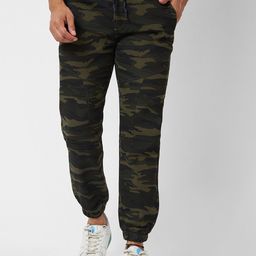 VASTRADO Men Camouflage Printed Classic Cotton Joggers-picture-19