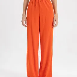 DeFacto Women Mid-Rise Parallel Trousers-picture-33