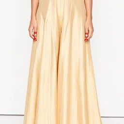 Global Desi Women Flared Pleated Trousers-picture-24