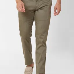 Parx Men Checked Slim Fit Cotton Regular Trousers-picture-21