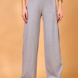 SCORPIUS Women Mid-Rise Flared Wide Leg Trousers-picture-30