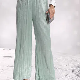 Tokyo Talkies Women Mid Rise Flared Parallel Trousers-picture-33