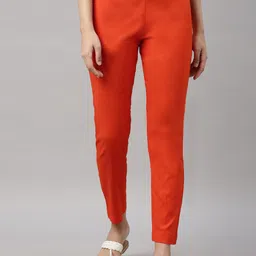 GOLDSTROMS Women Mid-Rise Cotton Trousers-picture-20