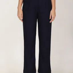 FUTURO Women Relaxed Straight Leg Pleated Trousers-image-10