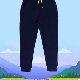 MINI KLUB Boys Regular Fit Mid-Rise Easy Wash Pure Cotton Jogger image 5