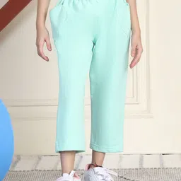 MINI & MING Girls Relaxed Low-Rise Easy Wash Pleated Trousers-picture-31